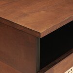 vidaXL Tables basses avec tiroir avec étagère avec stockage Marron 80 x 54 x 40 cm