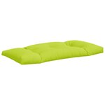 vidaXL Coussins de palette lot de 2 vert vif tissu
