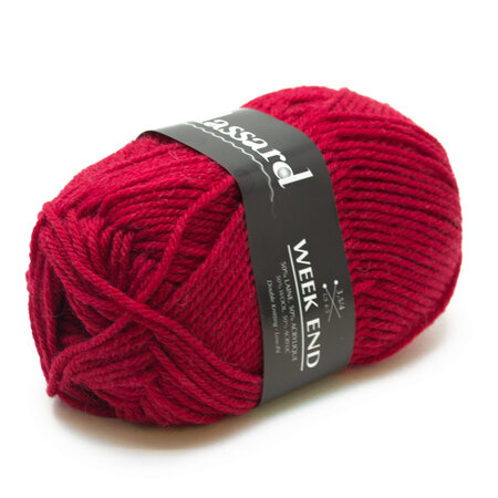 Laine à tricoter Week End 1255 Rouge 50  Laine
