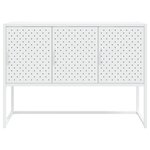 vidaXL Buffet Blanc 105x35x75 cm Acier