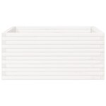 vidaXL Jardinière blanc 100x100x46 cm bois de pin massif