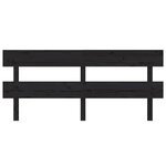 vidaXL Tête de lit Noir 184x3x81 cm Bois massif de pin