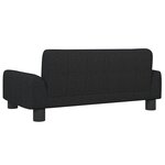 vidaXL Canapé pour enfants noir 70x45x30 cm tissu