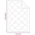 vidaXL Couettes & Duvets Blanc 155 x 220 cm Microfibre