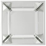 vidaXL Vasque en Acier Acier galvanisé 40 x 40 x 15 cm Détails décoratifs
