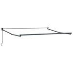 vidaXL Auvent Rayé Vert et blanc 3 x 2 5 m Polyester et métal