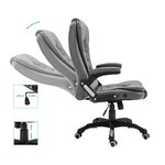 vidaXL Chaise de bureau Anthracite Similicuir
