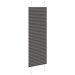 vidaXL Store plissé noir 45x150 cm largeur du tissu 44 4 cm polyester