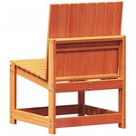 vidaXL Salon de jardin 3 Pièces cire marron bois de pin massif