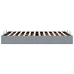vidaXL Cadre de lit ottoman sans matelas gris clair 120x190 cm tissu