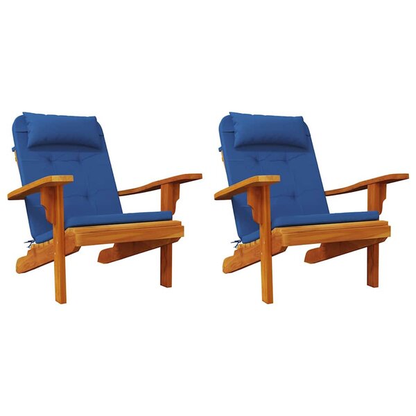 vidaXL avec oreiller 2 Pièces Bleu