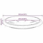 vidaXL Plateau à fleurs rond 24 Pièces Rouge brique Ø 23 5 x 2 5 cm