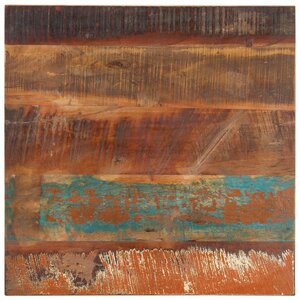 vidaXL Dessus de table carré 60x60 cm 25-27 mm Bois de récupération