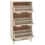 vidaXL Armoire à chaussures HAMAR Marron miel 59 5x35x117cm Pin massif