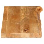 vidaXL Dessus de table à bord vivant 80x30x3 8 cm bois massif manguier