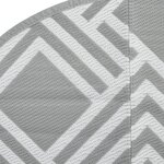 vidaXL Tapis d'extérieur gris Ø200 cm PP