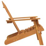 vidaXL Chaise de jardin Adirondack Bois d'acacia massif