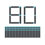 Zuru 36589 - XSHOT - Recharge Excel 80 fléchettes