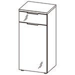 Germania Armoire de sol de salle de bain GW-Pescara Blanc et graphite