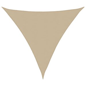 vidaXL Voile de parasol tissu oxford triangulaire 4x4x4 m beige