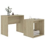 vidaXL Ensemble de table basse Chêne sonoma 48x30x45cm Bois ingénierie