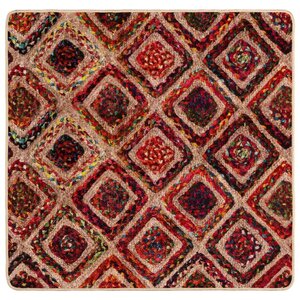 vidaXL Coureur de Tapis MARSA Multicolore 100 x 100 cm