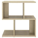 vidaXL Tables de chevet 2 Pièces Chêne sonoma 50x30x51 5 cm Aggloméré