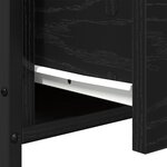 vidaXL Table de chevet 2 Pièces Chêne Noir 34x35 5x70 cm en bois d'ingénierie