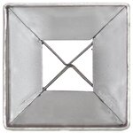 vidaXL Piquets au sol 6 Pièces Argenté 7x7x75 cm Acier galvanisé