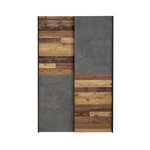 Armoire 2 portes coulissantes multifonction - 120 x 41 6 x 190 5 cm - OZZULA