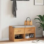 vidaXL Banc de couloir SANDNES 87x40x50 cm bois de pin massif