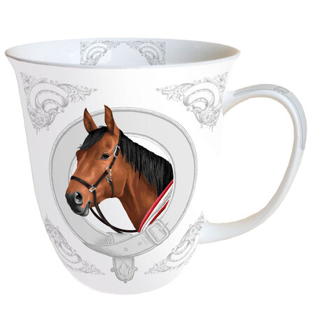 Cheval - tasse en porcelaine fine