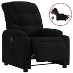 vidaXL Fauteuil inclinable électrique Noir Tissu