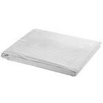 vidaXL Support de fond télescopique et toile de fond blanc 3x5 m
