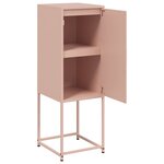 vidaXL Buffet haut rose 36x39x107 cm acier