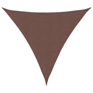 vidaXL Voile de parasol tissu oxford triangulaire 3 6x3 6x3 6 m marron