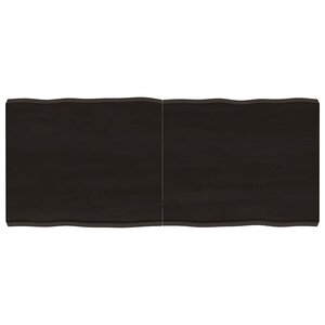 vidaXL Dessus de table bois massif traité bordure assortie