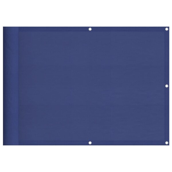 vidaXL Écran de balcon bleu 75x700 cm 100  polyester oxford
