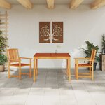 vidaXL Ensemble de salle à manger pour jardin 3 Pièces Marron