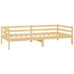vidaXL Lit de repos avec matelas 90x200 cm Bois de pin massif