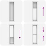 vidaXL Store plissé blanc 45x200 cm largeur du tissu 44 4 cm polyester