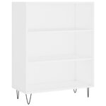 vidaXL Buffet haut Blanc 69 5x34x180 cm Bois d'ingénierie
