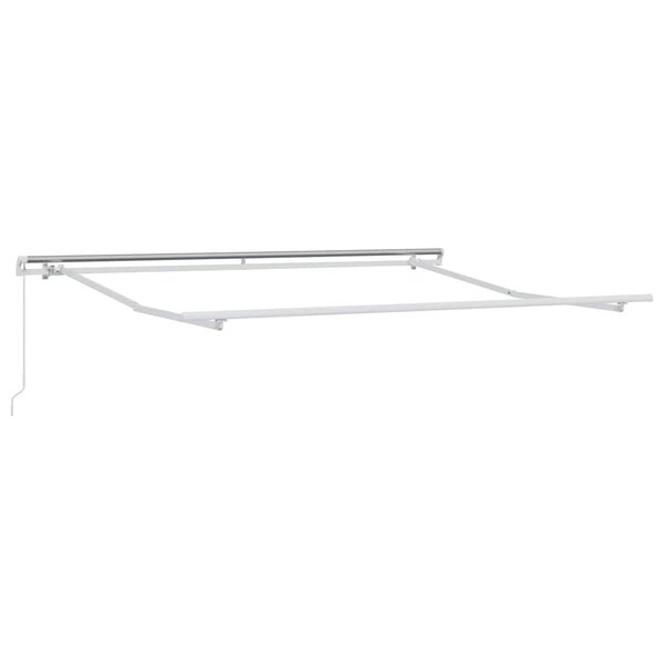 vidaXL Auvent Blanc 3 5 x 2 5 m Métal
