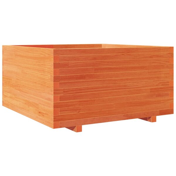 vidaXL Jardinière cire marron 90x90x49 5 cm bois de pin massif