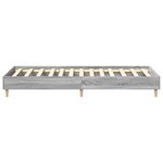 vidaXL Cadre de lit Gris Sonoma 203 x 93 x 25 cm Bois d'ingénierie