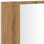 vidaXL Armoire à miroir LED chêne artisanal 90x12x45cm bois ingénierie