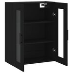 vidaXL Armoire murale noir 69 5x34x90 cm