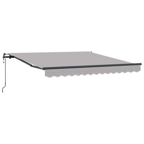 vidaXL Auvent Rétractable Gris clair 300 x 250 cm Tissu et Aluminium