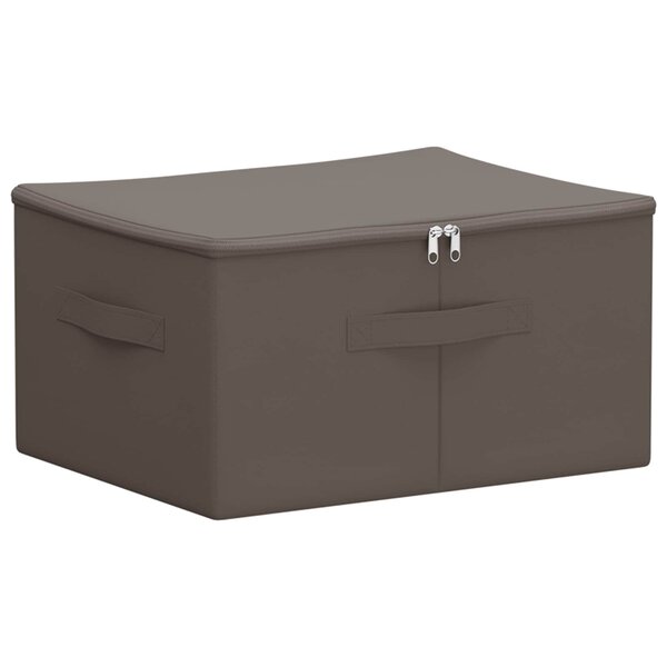 vidaXL Boîte de rangement Gris 43 x 34 x 23 cm Tissu intissé