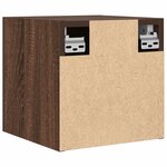 vidaXL Meuble TV mural Chêne marron 30 5x30x30 cm